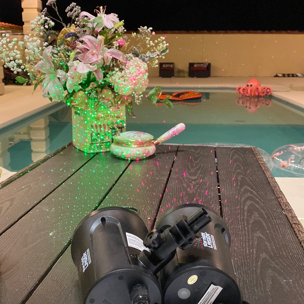 Christmas Lights Laser Projector Outdoor - Red and Green Starry bundle